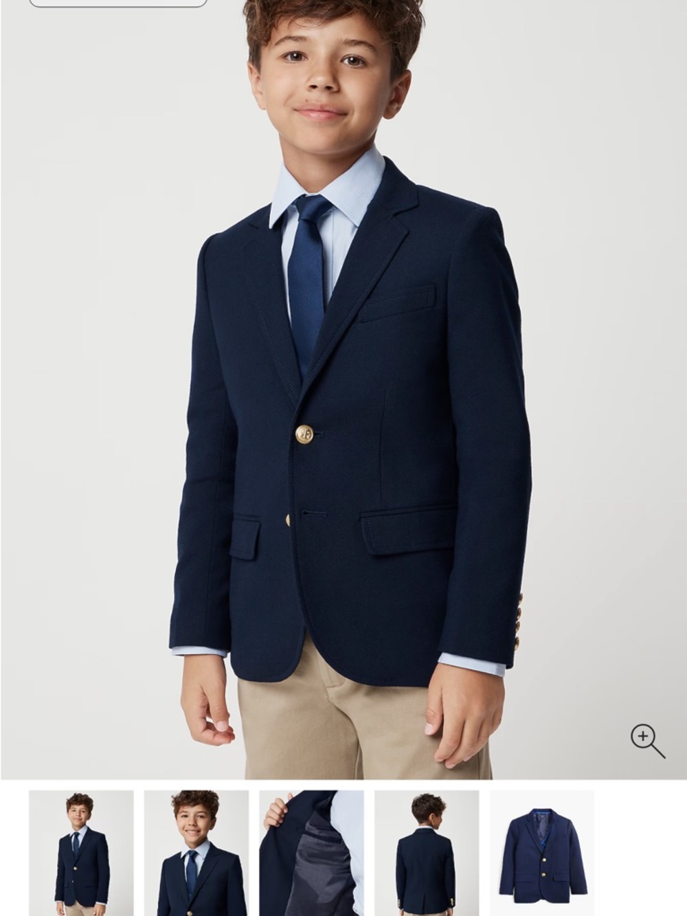 NWT Crewcuts Boys Navy Classic Blazer with Gold Buttons! $178 size 10
